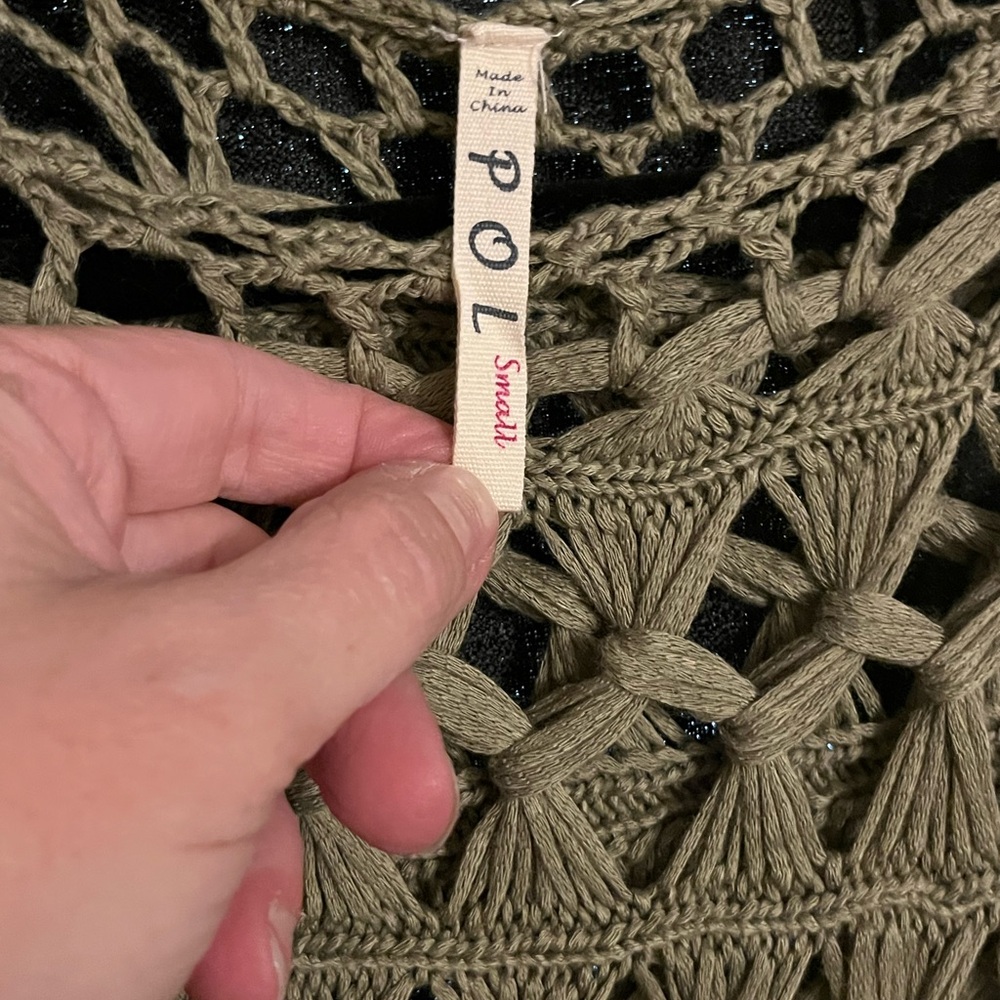 POL Olive Knit Sweater